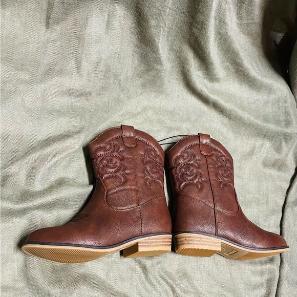 Boots brown child kid toddler zip western cowboy cowgirl nwt - Picture 12 of 12